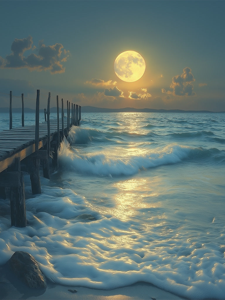 Moonlit Shoreline