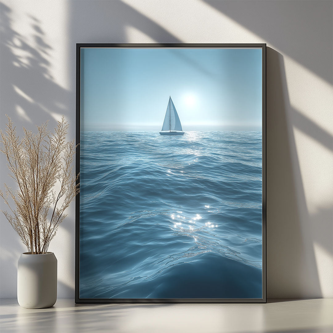 Serenity in Minimal Blue