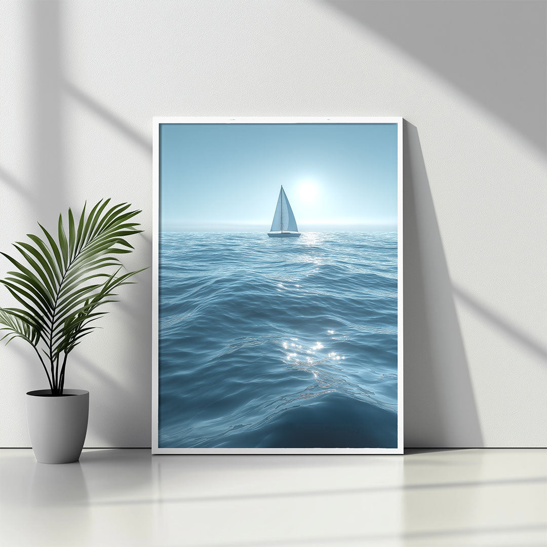 Serenity in Minimal Blue