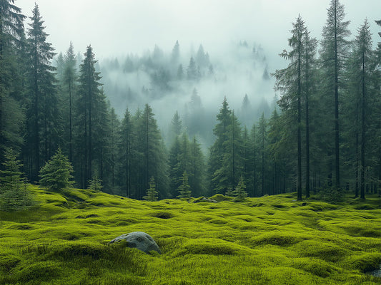 Morning Mist in the Forest