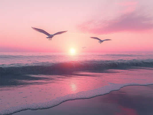 Seaside Dawn Reflections