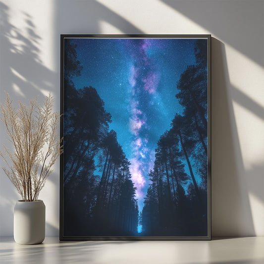 Starry Night over a Forest