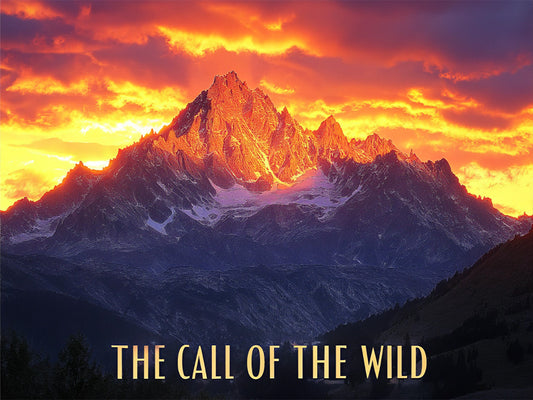 Sunset Behind the Peaks