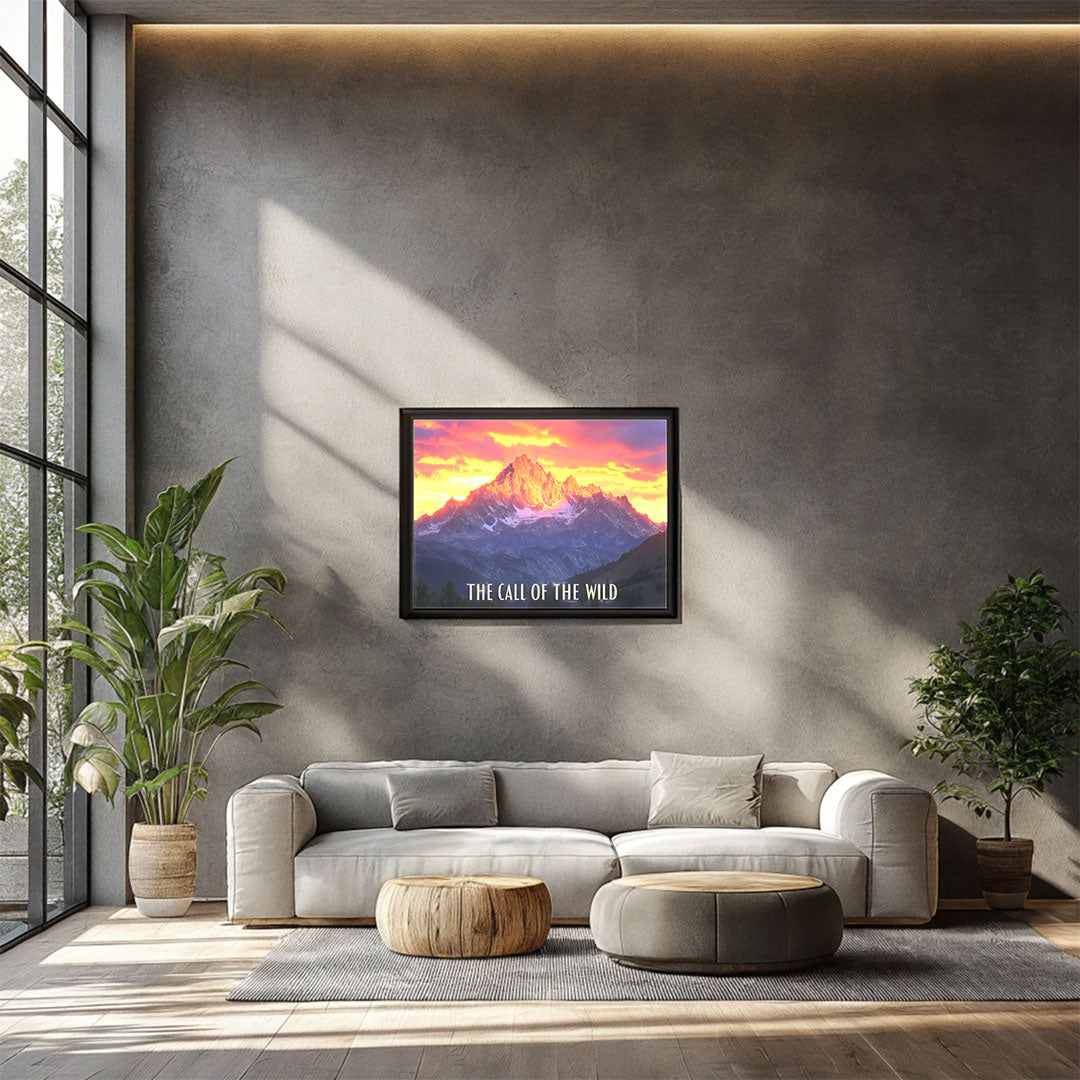 Sunset Behind the Peaks